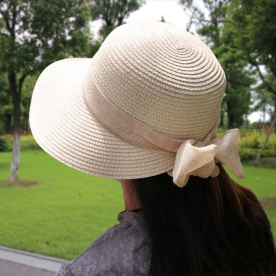 파나마햇 리본 비치모자/여성 여름모자 바캉스모자