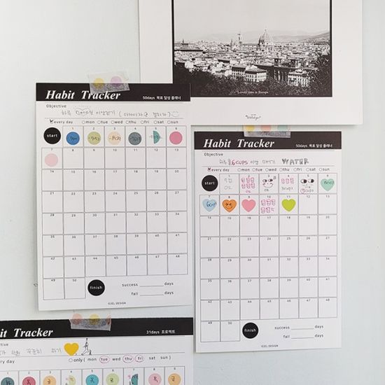 Iciel Habit tracker (A5) 50day 해빗트래커