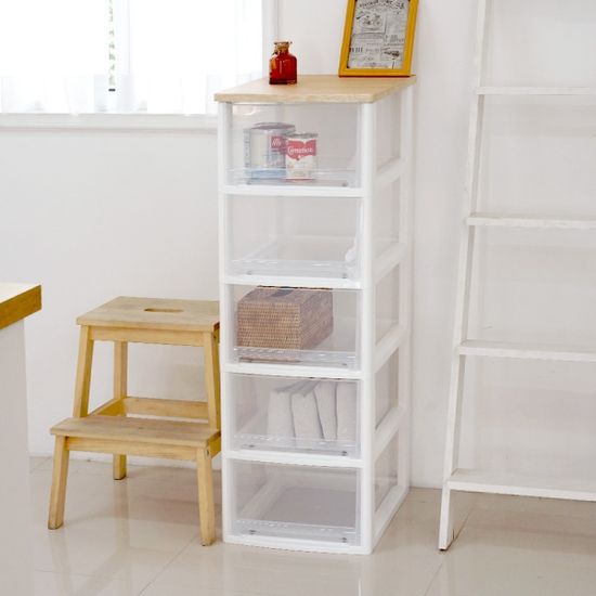 어반 우드상판 베이직 서랍장 5단 (3color)