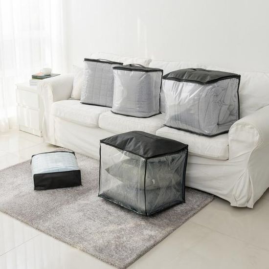 [단독특가] 더블리 투명 PVC 이불정리함 3종 세트