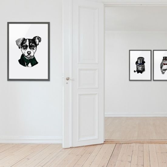 1828 London Zoo 런던주 포스터 - A2 A3 A4