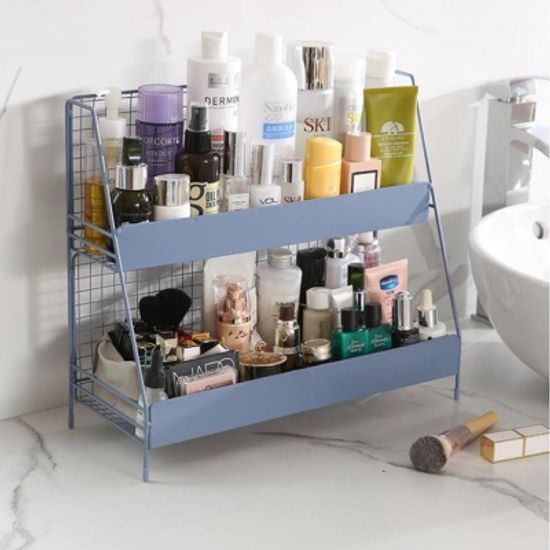 주방 책상 인테리어 2단 멀티 철제수납선반 4color