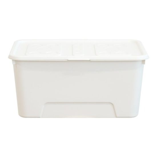 탑백 대형 리빙박스 52L 1P 대용량 옷 정리함(네임텍)