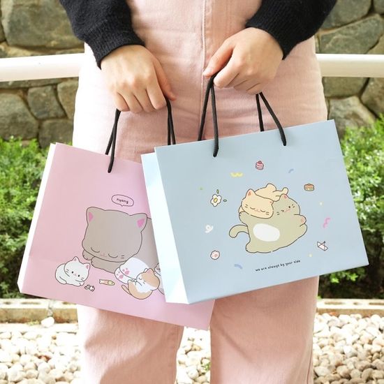 핑크풋 냥냥쇼핑백(중)