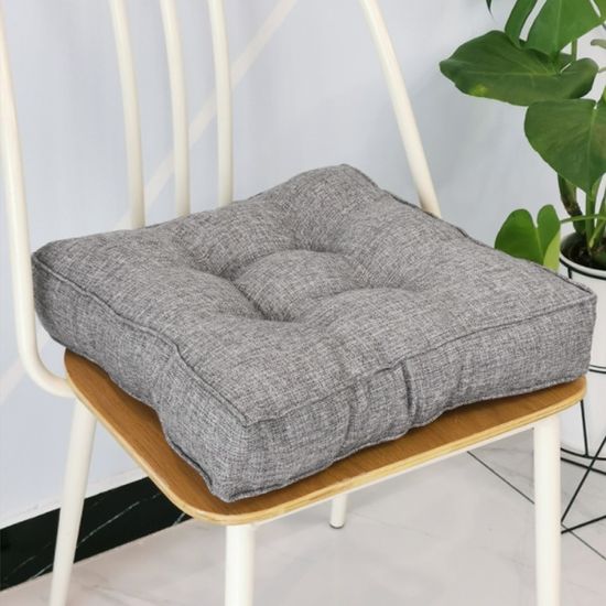 폭신폭신 사각 쿠션방석 (그레이) 두툼한 사계절 방석