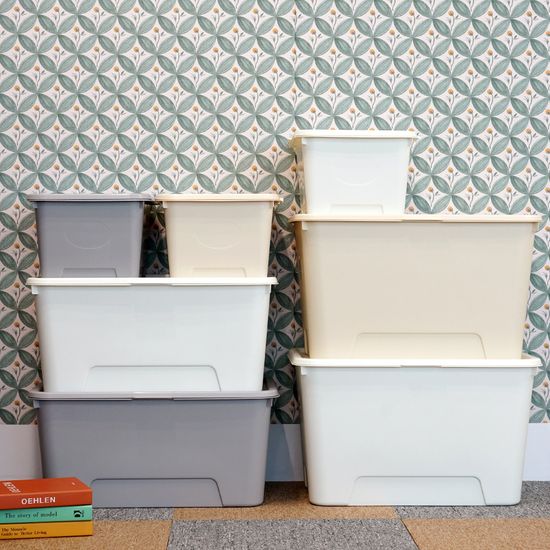 탑백 대형 리빙박스 72L 2P 대용량 옷 정리함(네임텍)