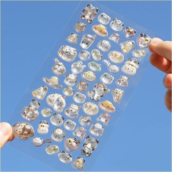 핑크풋 애니멀물방울드롭스티커