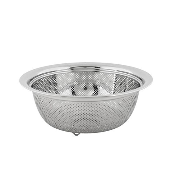 실버스타 304 일체형 무연마제 스텐 타공채반 중 24cm