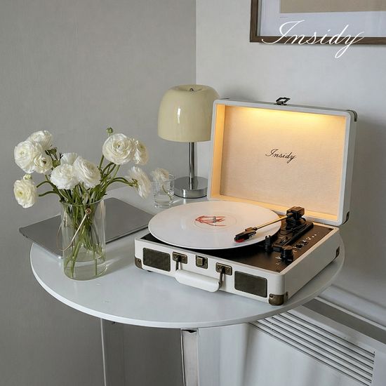 인사이디 무선 조명 LP 턴테이블 IBT-Retro Light