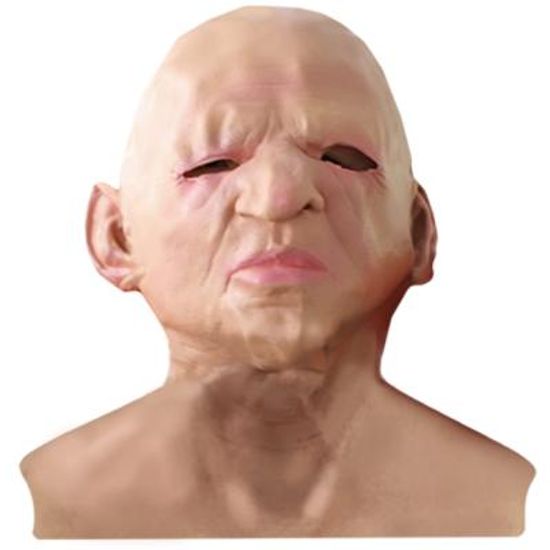 노인 특수분장 라텍스 흉상 가면 (대머리)