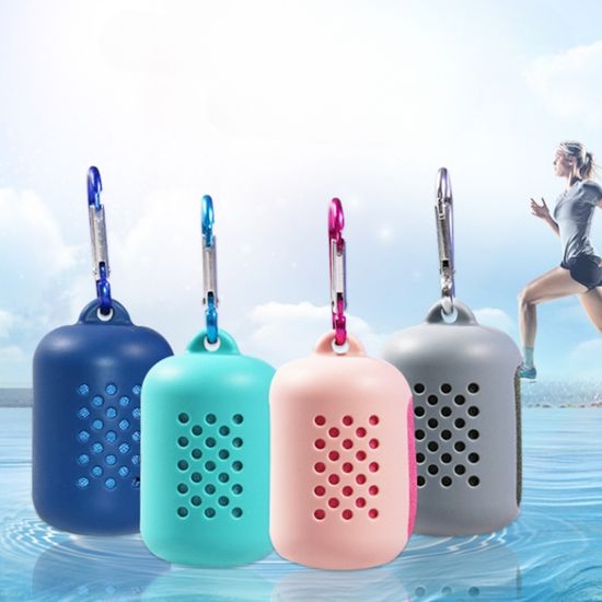 [토마]휴대용 습식 페이스타월 쿨링 수건 핑크(CN34)