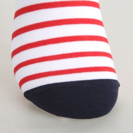 [쿠비카]스트라이프 배색스니커즈 남성 단목양말 S401