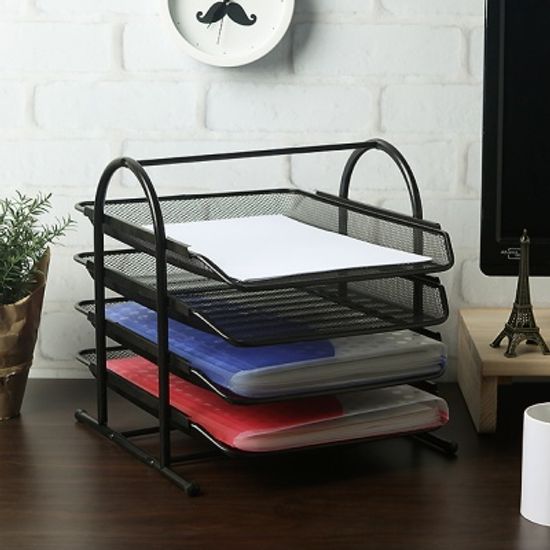 4단 철제 문서보관함/파일정리 문서보관 책상서류함