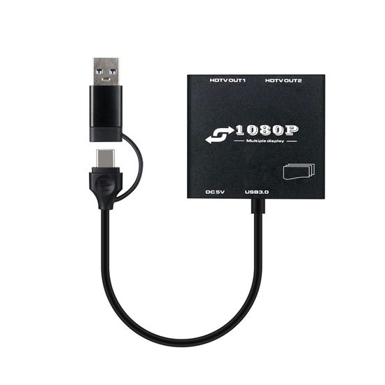 C타입 to HDMI 어댑터 변환기 / 듀얼 영상출력 Dual