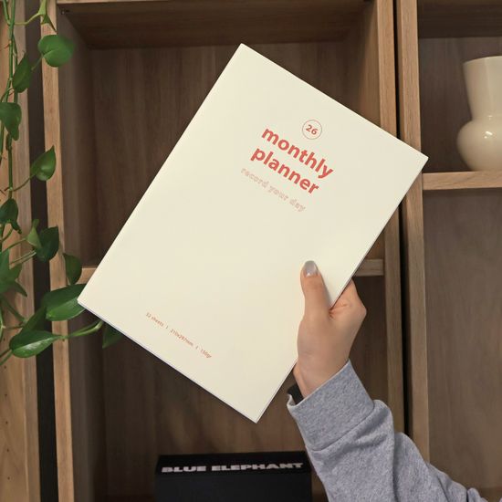 오첵 2026 날짜형 먼슬리플래너 A4