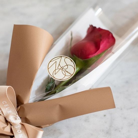 장미한송이에 담긴 사랑 로즈한송이꽃다발[낱개상품]