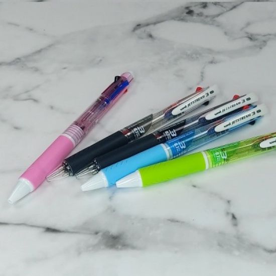 0.7mm 3색 유성볼펜-미쓰비시 유니 제트스트림 멀티펜 3C SXE3-400-07