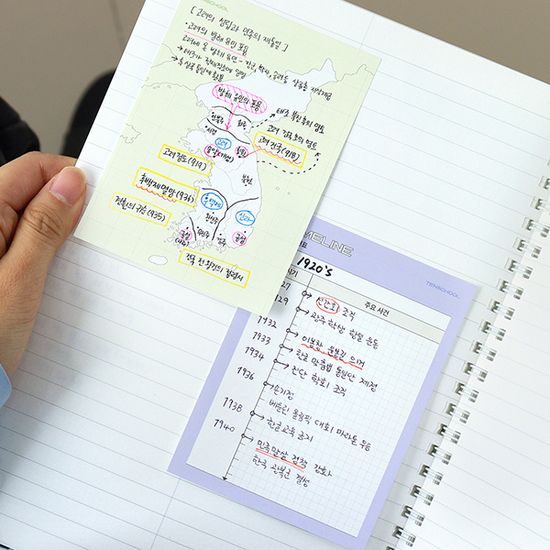 텐스쿨 점착 메모지 (중고생, 30매, 스티키메모지)