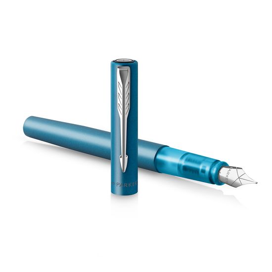 파카 벡터 XL 메탈릭 틸 블루 만년필