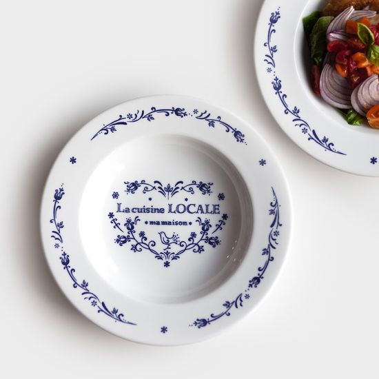 마메종 블루로즈 파스타접시 1p