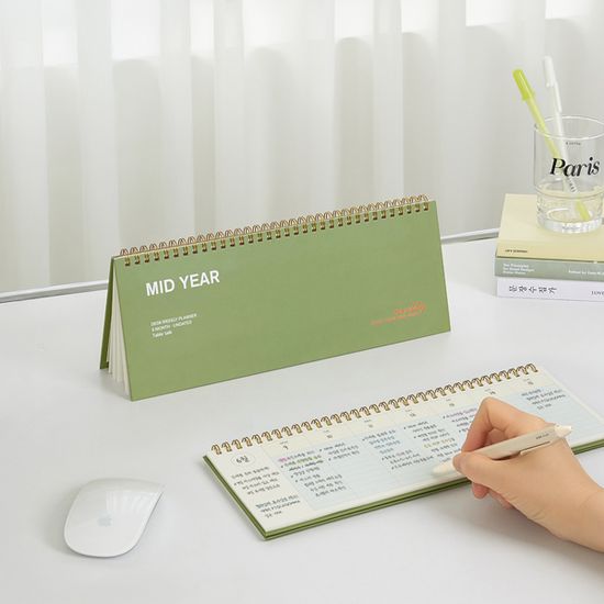 (만년형 6개월) 미드이어 위클리 플래너 데스크