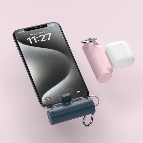 이어맥 팬톤 라이트닝 8핀 도킹형 보조배터리 5000mAh