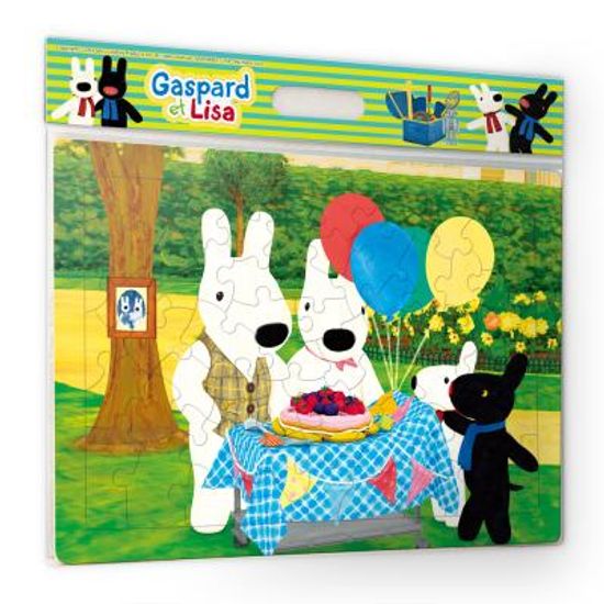 ★60피스★ 가스파드앤리사(행복한 생일파티) 판퍼즐 PL60-40