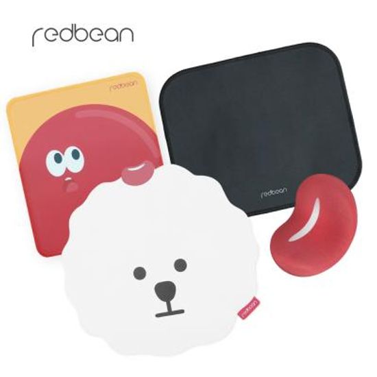 레드빈 마우스패드 캐릭터 손목받침대 보호대 모음전