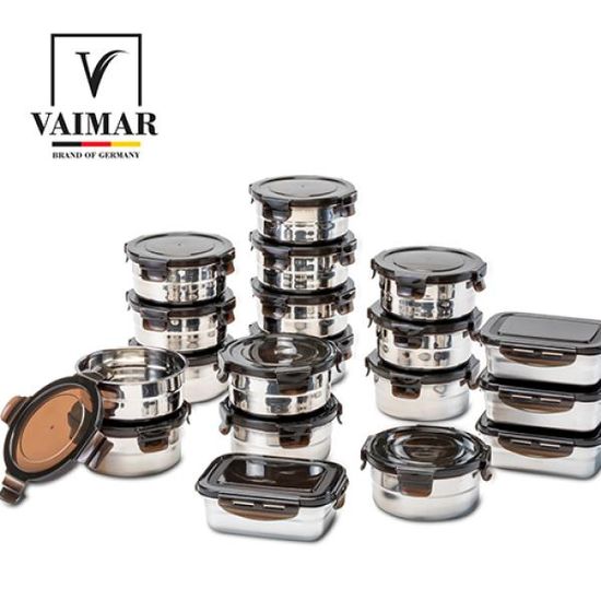 바이마르 스텐레스 밀폐용기 혼합 19종세트