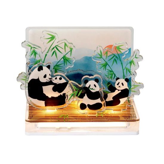 LED 아크릴 스탠드 - 팬더 패밀리