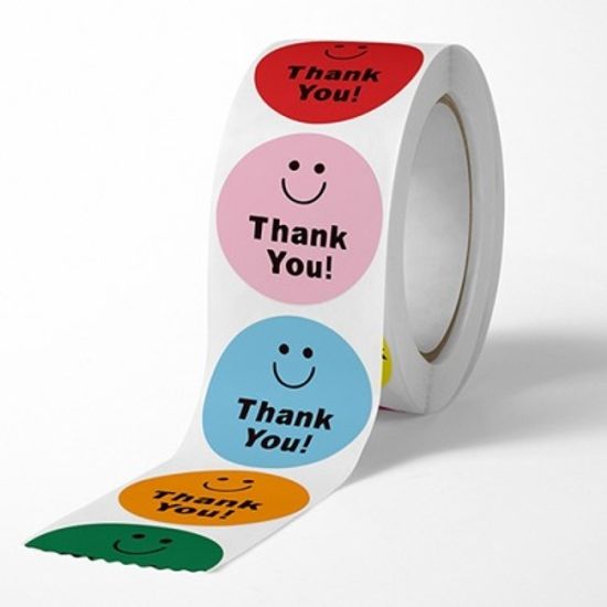 Mini Color Thank you Sticker 미니컬러땡큐롤스티커