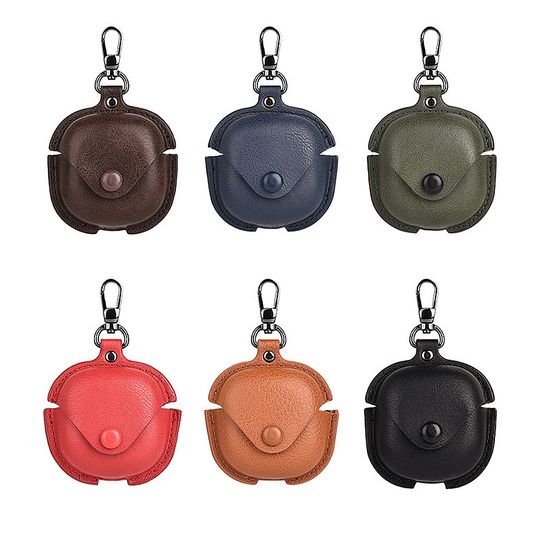 갤럭시버즈2 프로 라이브 예쁜 컬러 가죽 키링 케이스