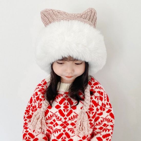 털모자 고양이털 모자