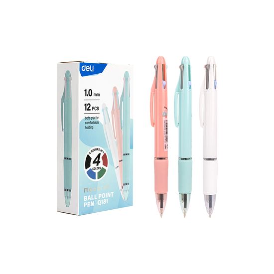 델리 마카롱 4색 볼펜 1.0mm (색상랜덤)