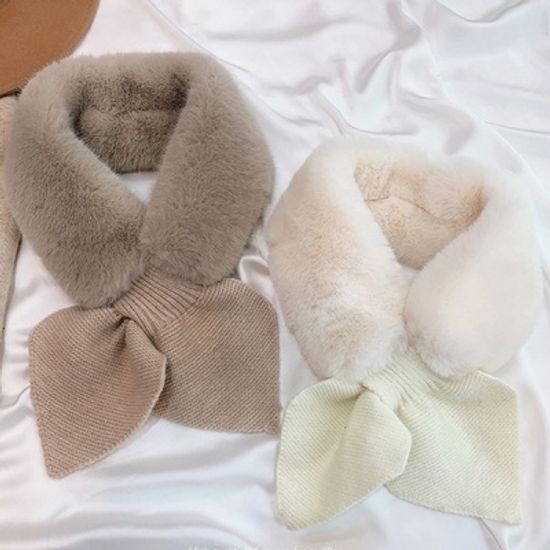 [1+1] 니트 리본 소프트 에코퍼 머플러