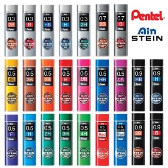 펜텔 고강도 아인슈타인 0.5mm 컬러 샤프심 C275 1개