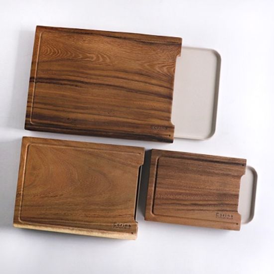 에든 우드 통원목 도마 트레이포함세트 3size 