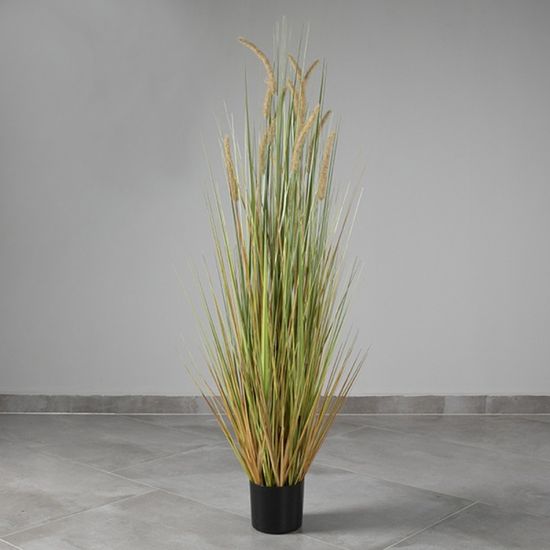 강아지풀 조화(브라운그린아이보리)(150cm) 인조갈대