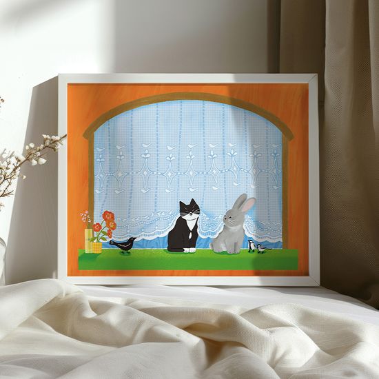 귀여운 객식구들, 사이 작가 그림