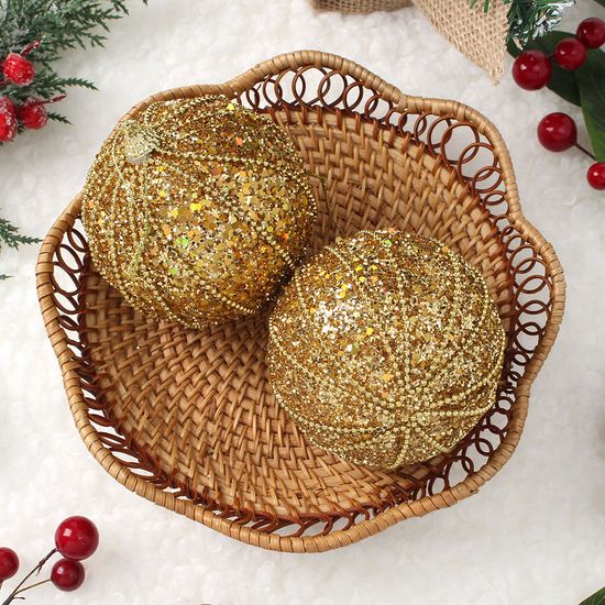 [도토로]로열골드 장식볼 2p(10cm) (샤이니팝)