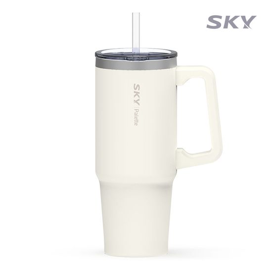 [1+1] 스카이 데일리 텀블러 900ML+ 빨대 보온 보냉