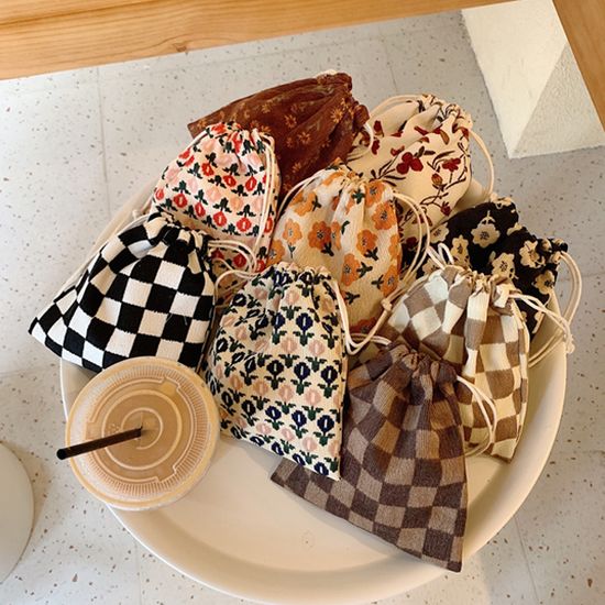 [9개세트] 페티도 가을무드 복조리 스트링 파우치