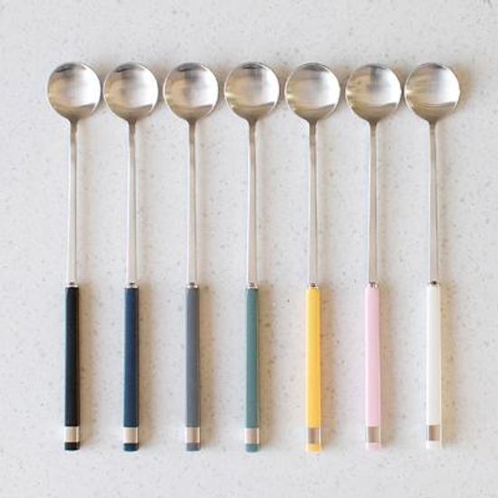 예쁜 롱스푼 디저트 파르페 간식 스푼