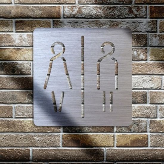 아크릴 화장실 표지판 5종 택1 문패 간판 안내판 사인