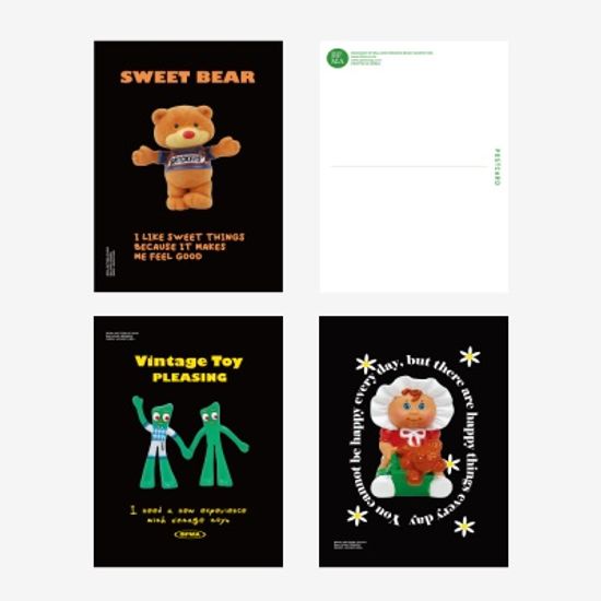 VNTG 토이 포스트카드 엽서