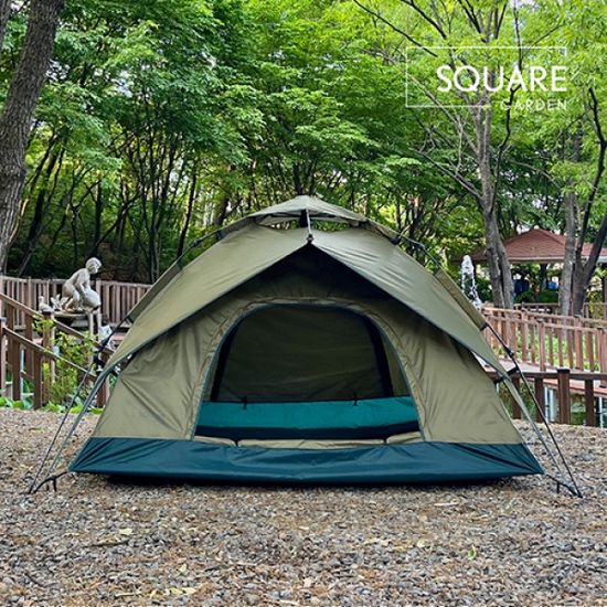 스퀘어가든 원터치 시스템 3-4인용 피크닉 감성 텐트