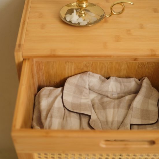 뱀부 케인 2단 수납장