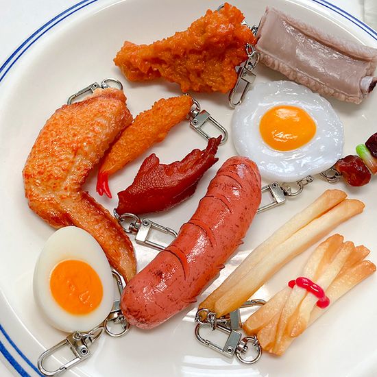 11종 야식코너 음식 키링 미니어쳐 에어팟키링