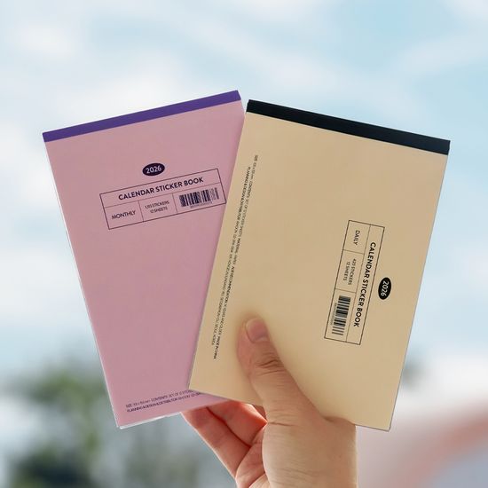 2026년 달력 스티커 세트 월력 일력 스티커팩