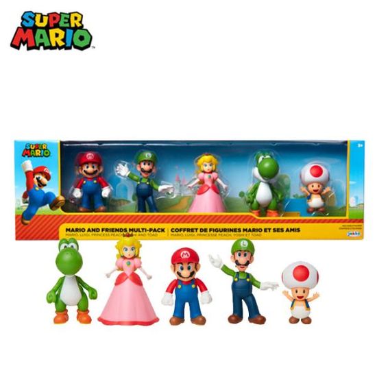 슈퍼마리오6.3cm 피규어 마리오와 프렌즈 5팩 (5pk)